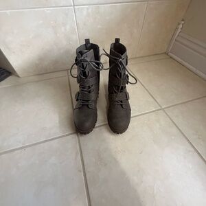 Rampage Gray Combat & Moto Boots size 7.5